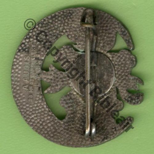 A1431  1940 A1431NH BR.120 BR.120 GAO.595 PALMYRE  A.AUGIS ST.BARTH LYON 3Li Bol fenetre grenu Email Jaune orange translucide Src.Y.GENTY 224Eur(x2) 